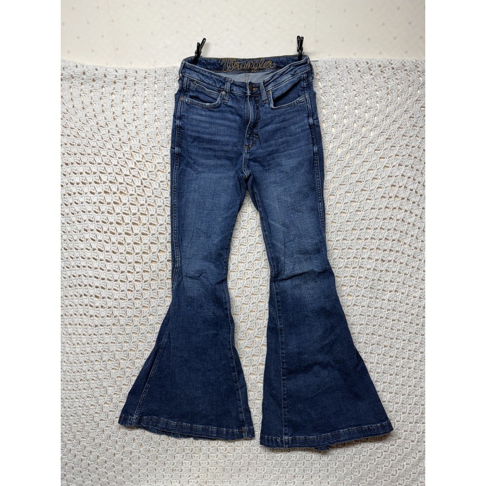 Wrangler Retro Flare Jeans Women's 27X34 Fits 27X31 Stretch Comfort Bell Bottoms
